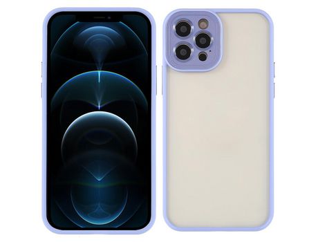 Funda TPU + acrílico recorte preciso púrpura por iPhone 12 Pro 6.1