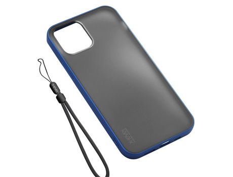 Funda TPU X-LEVEL superfície mate azul híbrido por iPhone 13 Pro Max 6.7