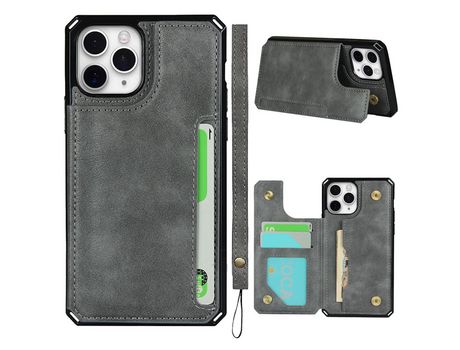 Carcasa TPU botón virado Gris por Apple iPhone 11 Pro 5.8