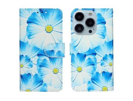 Funda PU + TPU con suporte por orquídeas por iPhone 13 Pro Max 6.7