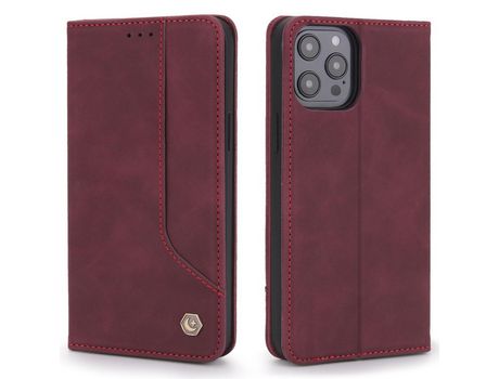 Funda PU absorción magnética vinho tinto por iPhone 11 Pro 5.8