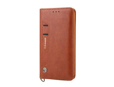 Carcasa PU con slots de tarjeta marrom por Apple iPhone 12/12 Pro