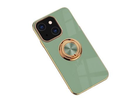 Funda TPU galvanizado anti-queda con cabo verde por iPhone 13 mini 5.4