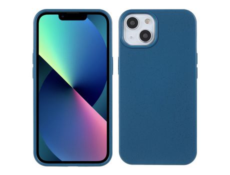 Funda TPU estilo palha de trigo trava-quedas azul por iPhone 13 6.1