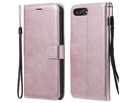 Funda PU + TPU anti-queda cor ouro rosa puro por iPhone 7 Plus 5.5 inch/8 Plus 5.5 inch