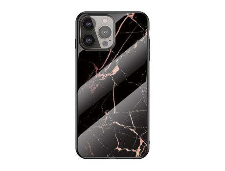Funda TPU patrón de mármol ouro negro Anti-lágrimas por iPhone 13 Pro 6.1