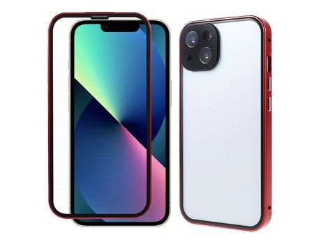 Funda TPU + acrílico absorción magnética híbrida vermelha por iPhone 13 mini 5.4