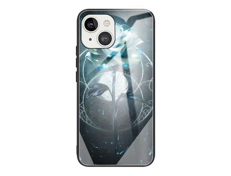 Funda TPU rosa branca híbrida por iPhone 13 6.1