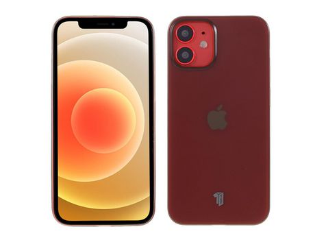 Carcasa TPU PP mate ultrafino transparente negro por Apple iPhone 12 Mini