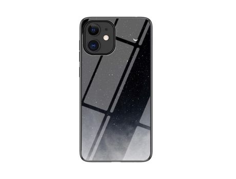 Carcasa TPU combinación de patrón de cielo estrelado estrelado negro por Apple iPhone 12 5.4