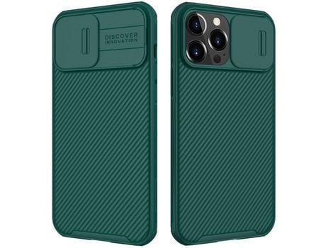 Funda TPU NILLKIN Híbrido 360° con câmera verde por iPhone 13 Pro Max 6.7