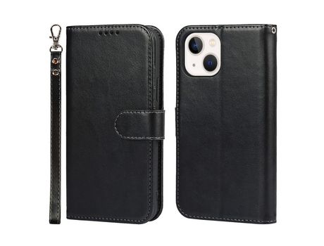 Funda PU costura cortada negro por iPhone 13 mini 5.4