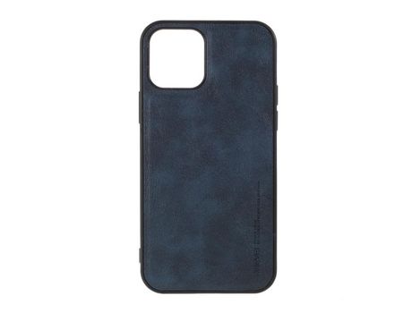 Carcasa TPU + PU estilo vintage azul por Apple iPhone 12 Pro/iPhone 12 Max 6.1