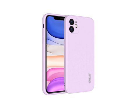 Carcasa silicona furo preciso de borda reta roxo por Apple iPhone 11