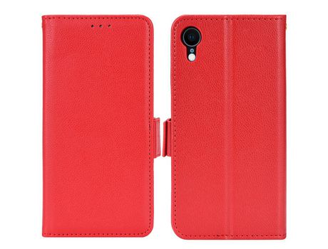 Funda PU textura de lichi rojo por iPhone XR 6.1