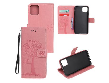 Carcasa PU coloruja de árbol rosa por Apple iPhone XR 6.1 pouces (2019)