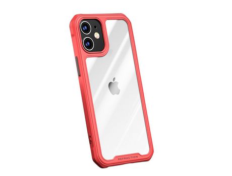 Carcasa TPU resistente ao choque claro rojo por Apple iPhone 12 Max/iPhone 12 Pro 6.1