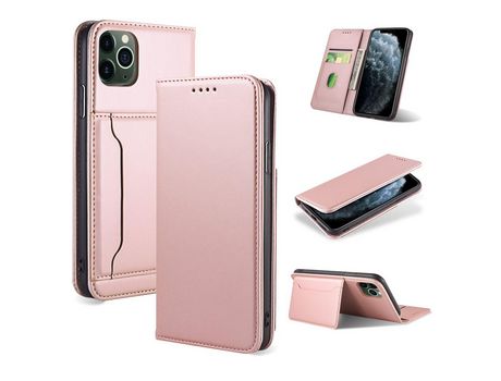 Carcasa PU con apoyo ouro rosa por Apple iPhone 11 Pro Max 6.5