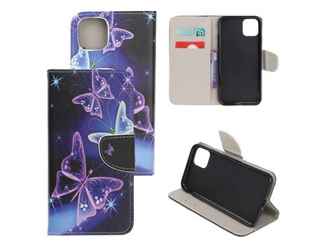 Carcasa PU impresión de normas polillas mágicas por Apple iPhone 12 5.4