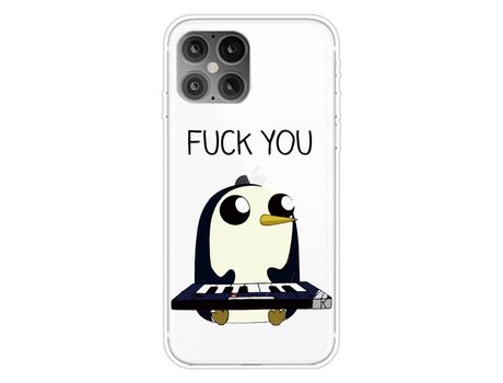 Carcasa TPU impresión de normas flexible Pinguim por Apple iPhone 12 Pro/iPhone 12 Max 6.1