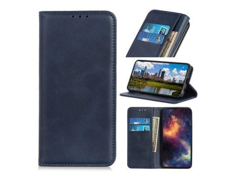 Carcasa PU auto-absorbido con apoyo azul por Apple iPhone 12 5.4