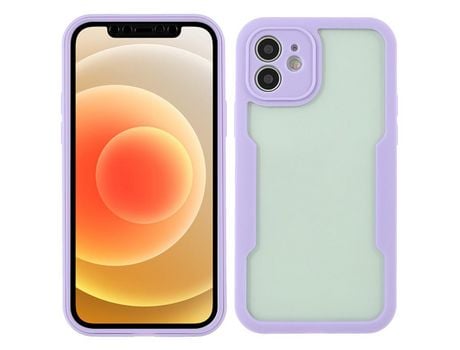 Funda TPU + acrílico púrpura por iPhone 12 6.1