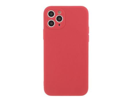 Carcasa silicona piel mate flexible rojo por Apple iPhone 11 Pro 5.8