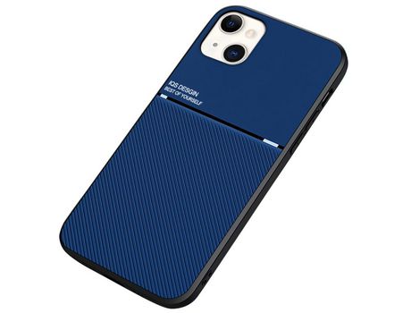 Funda TPU + PU Luz a prueba de choques azul por iPhone 13 6.1