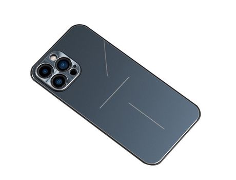 Funda TPU R-JUST patrón de três linhas azul por iPhone 13 Pro 6.1