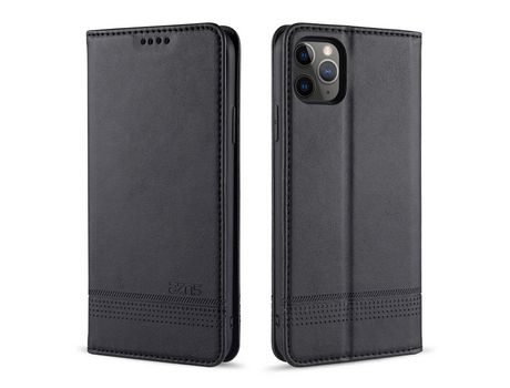 Carcasa PU magnético absorbido negro por Apple iPhone 12 Pro/iPhone 12 Max 6.1