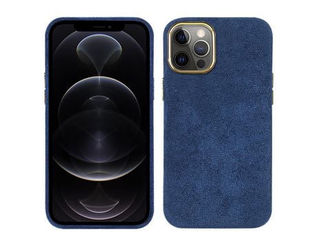 Funda TPU + PU Anti-lágrimas azul por iPhone 12/12 Pro 6.1