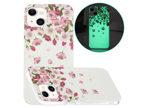 Funda TPU flores de cerejeira noctilescente por iPhone 13 mini 5.4