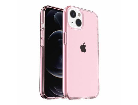 Funda TPU transparente rosa a prueba de choques por iPhone 13 mini 5.4