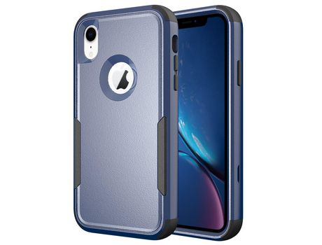 Funda TPU proteccion contra quedas híbrido safira/negro por iPhone XR 6.1