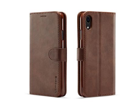 Carcasa PU café por Apple iPhone XR 6.1