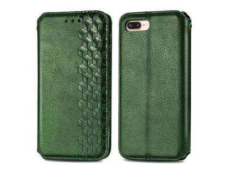 Funda PU Anti-lágrimas autoabsorbente verde por iPhone 7 Plus/8 Plus 5.5 inch