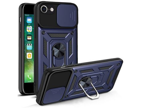 Funda TPU con suporte de anel azul por iPhone SE (2nd Gen)/7 4.7 /8 4.7