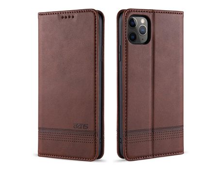 Carcasa PU magnético absorbido café por Apple iPhone 12 Pro/iPhone 12 Max 6.1