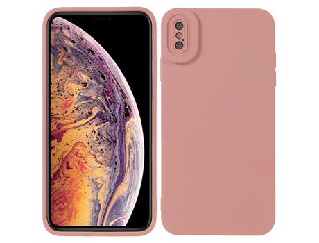 Funda TPU emborrachado rosa por iPhone XS Max 6.5