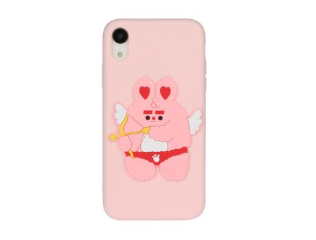 Carcasa TPU blanqueamiento do logotipo animal cupido por Apple iPhone XR 6.1