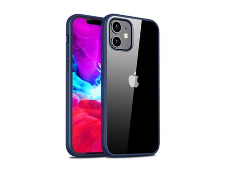 Carcasa TPU combinación de bordas claras azul por Apple iPhone 12 Pro Max 6.7