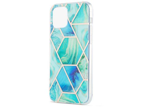 Funda TPU mármol 20 mm verde galvanizado por iPhone 13 mini 5.4
