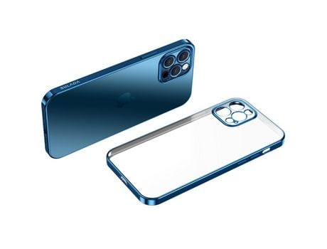 Funda TPU SULADA azul galvanizado por iPhone 12 Pro 6.1