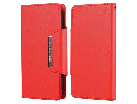 Funda PU + TPU ultrafino rojo anti-queda por iPhone 13 mini 5.4