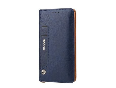 Carcasa PU con slots de tarjeta azul por Apple iPhone 12/12 Pro