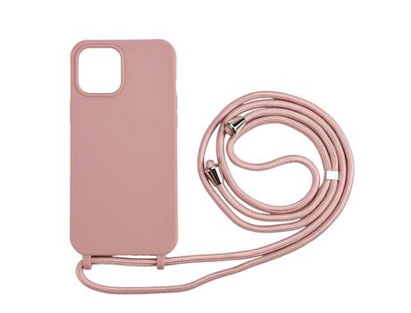 Carcasa TPU macio con talabarte multifuncional rosa oscuro por Apple iPhone 12 Pro Max
