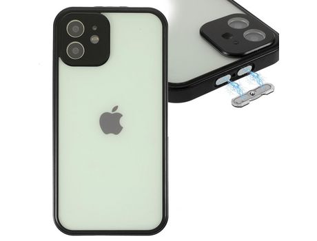 Funda de acrílico negro por iPhone 12 6.1
