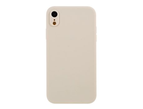 Carcasa silicona piel mate flexible bege por Apple iPhone XR 6.1