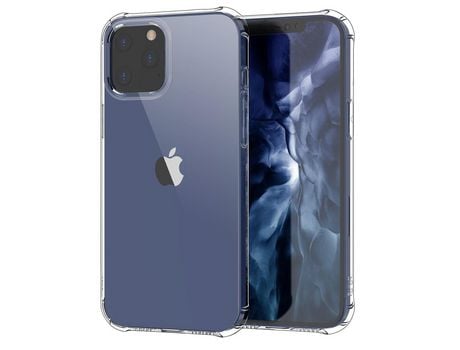 Carcasa TPU almofada a prueba de choques con conector de conversión de voz transparente por Apple iPhone 12 Pro Max 6.7
