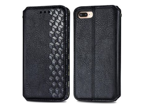 Funda PU Anti-lágrimas autoabsorbente negro por iPhone 7 Plus/8 Plus 5.5 inch